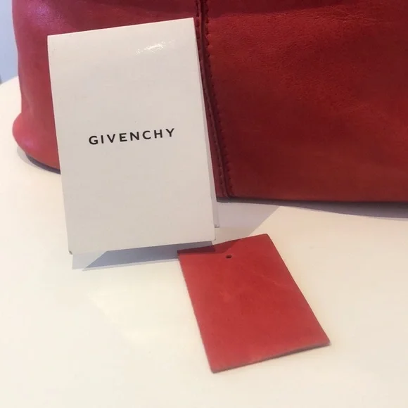 🎉HPx2🎉 Red Givenchy Nightingale Pandora XL Tote Satchel - Picture 4 of 12